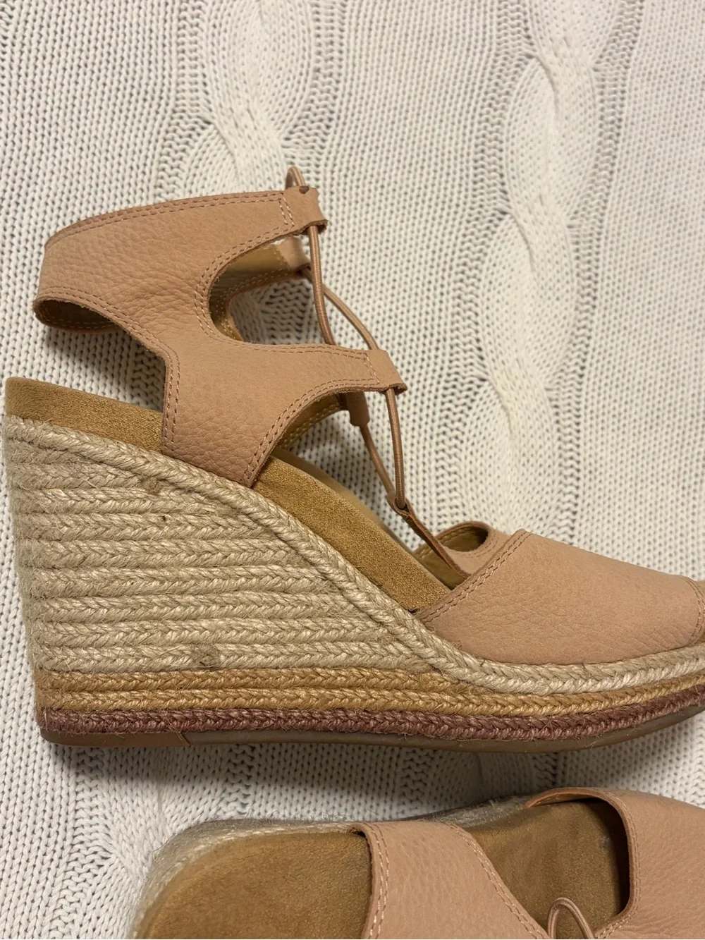 Women's Lucky Brand Yejida Espadrille Wedge 8.5 Maple Sugar